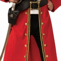 Rubie's Captain Hook Black Pirate Captain Heart Plundering Pirate Mens Costume
