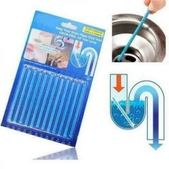Unbranded Home & Garden 12pcs Sani Sticks Kitchen Toilet Bathtub Drain Cleaner Deodorizer