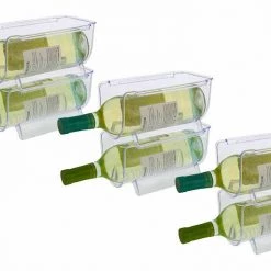 JM 1, 2 Or 6 X Stackable Fridge Pantry Food Organiser Wine Bottle Holder Storage Home & Garden 7 JM 1, 2 Or 6 X Stackable Fridge Pantry Food Organiser Wine Bottle Holder Storage Home & Garden