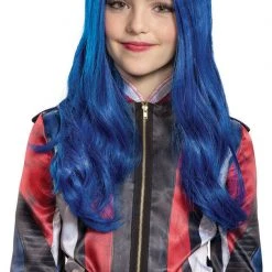 Morris Costumes Disney Descendants 3 Girls Halloween Teen TV Movie Book Week Girls Wig Wigs