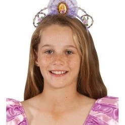 Rubies Deerfield Disney Princess Rapunzel Tangled Size Small 4-6 Girls Costume Tiara Wand And Wig Costumes