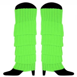 JD Party Ladies 80s Costume High Cut 80s Leotard Work Out Costume & Legwarmers Costume Accessories