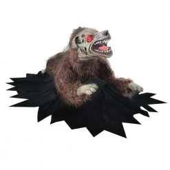 Unbranded Halloween Props/Decoration Animated Lunging Mad Dog Bump & Go Zombie Clawing Cathy Halloween Decoration