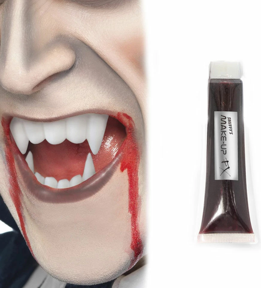 Smiffys Professional Fake Blood 10ml Tube Goth Vampire Costume Halloween Gothic Party Halloween Costumes 1 Smiffys Professional Fake Blood 10ml Tube Goth Vampire Costume Halloween Gothic Party Halloween Costumes