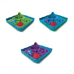 ABT Home & Garden Kinetic Sand Magical Sandcastle Set Sandbox Tray 3 Moulds & Tools