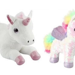 Kmart Home & Garden Cute Stuffed Animal Light Up Sequin Unicorn Plush Kids Soft Toy