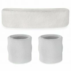 Unbranded Sweatbands Wristbands Headband Sweat Band For Sport Tennis Badminton Yoga Cotton