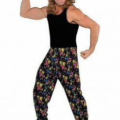 Unbranded Totally 80s Mens Hip Hop Rapper Parachute Muscle Pants Costume Fancy Dress Costumes