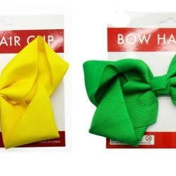 JD Party Australia Day Aussie Green And Gold Bow Hair Clip Costume Accessory Health & Beauty