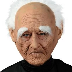 Morris Costumes Creepy Old Man Mask With Grey Hair Dirty Grandpa Costume Mask