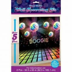Amscan Disco Fever 70s 80s Lets Boogie Party Decorations | Pinata Scene Setter Swirls