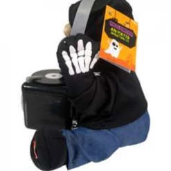 Unbranded Animated Rocking DJ Skeleton With Headphones & CD Halloween Decoration Prop Halloween Props/Decoration