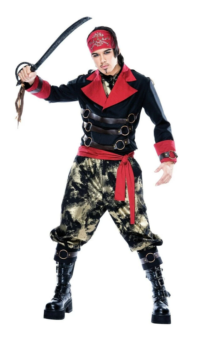 Morris Steampunk Gothic Victorian Apocalypse Pirate Size Large Halloween Men's Costume 1 Morris Steampunk Gothic Victorian Apocalypse Pirate Size Large Halloween Men's Costume