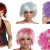 Morris Costumes Punky Pixie Fairy Wigs With Highlights Ringlets Butterflys & Ribbons Ladies Wig