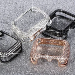 Unbranded Silver Rhinestone Apple Watch Case For Series 2 3 4 5 6 Fashion Jewelry