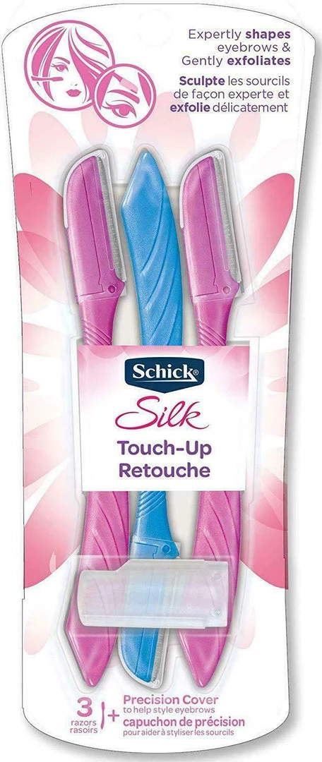 Schick Silk Touch-Up Multipurpose Exfoliating Derma Planing Tool Eyebrow Razor 6 Schick Silk Touch-Up Multipurpose Exfoliating Derma Planing Tool Eyebrow Razor
