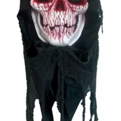 Unbranded Halloween Props/Decoration Huge Hanging Bleeding Skull Head Extreme Sonic Light Up Eyes Halloween Prop