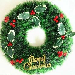 JD Party Christmas Decorations Christmas Wreath Decor Door Wall Hanging Garland Christmas Ornament Home Decor
