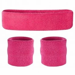 Unbranded Sweatbands Wristbands Headband Sweat Band For Sport Tennis Badminton Yoga Cotton