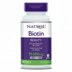 IHerb Health & Beauty Natrol Biotin 10,000 Mcg Max Strength Helps Convert Food Into Energy 100 Tablets