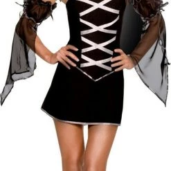 Unbranded Halloween Costumes Reversible White/Black Which Witch Ladies Halloween Costume