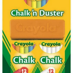 ABT Home & Garden Crayola Chalk N Duster Set With 24 Chalk Sticks