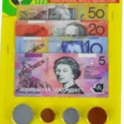 ABT 40 Pce Australian Play Money Coins & Notes Maths Pretend Shopping Gambling Games Home & Garden