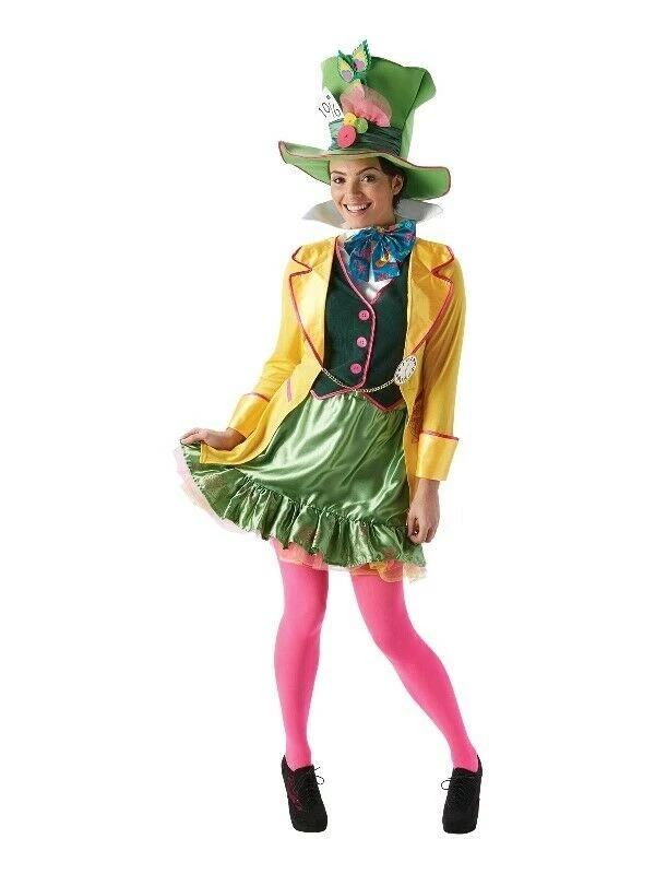 Rubie's Alice In Wonderland Queen Of Hearts Mad Hatter Ladies Costume 3 Rubie's Alice In Wonderland Queen Of Hearts Mad Hatter Ladies Costume