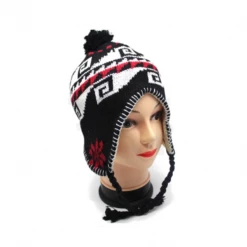 JD Party Costume Accessories Fashionable Beanie Hat With Strings Assorted Designs Ladies Knitted Beanie