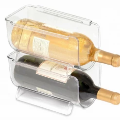 JM 1, 2 Or 6 X Stackable Fridge Pantry Food Organiser Wine Bottle Holder Storage Home & Garden 9 JM 1, 2 Or 6 X Stackable Fridge Pantry Food Organiser Wine Bottle Holder Storage Home & Garden