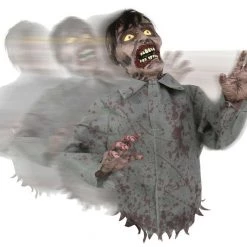 Unbranded Halloween Props/Decoration Animated Lunging Mad Dog Bump & Go Zombie Clawing Cathy Halloween Decoration