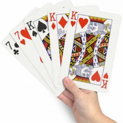 Aussie Toys Jumbo Playing Cards Large Decks Premium Deck Of Card Games - Plastic Coated New Home & Garden