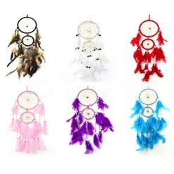 JD Home & Garden Dream Catcher 1 Ring 16cm 2 Rings 10cm Assorted Colours Wall Hanging Decoration