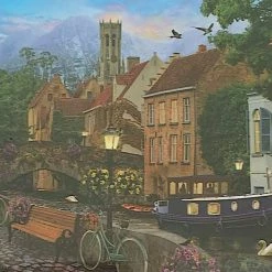 Kmart Art Gallery Canal Living 1000 Piece Jigsaw Puzzle Adult Kids 12 Year Plus Home & Garden