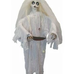 Sweidas Killer Zombie Bride With Moving Arms And Sounds Halloween Decoration Halloween Props/Decoration