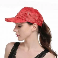JD Party Sequin Glitter Baseball Cap 80s Costume Hat Pink Orange Green Gold Purple Red 15 JD Party Sequin Glitter Baseball Cap 80s Costume Hat Pink Orange Green Gold Purple Red