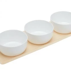 Kmart Home & Garden Cheese Platter Tray With 3 Chip N Dip Snack Bowls