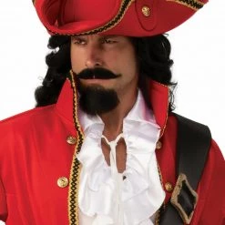 Rubie's Captain Hook Black Pirate Captain Heart Plundering Pirate Mens Costume