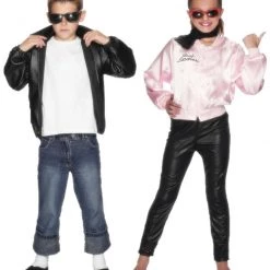Smiffys Grease Boys T-Bird Girls Pink Lady Jacket
