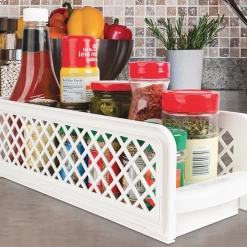 CATCH Home & Garden 2 Tier Bathroom Pantry Storage Baskets Sliding Drawers Shelf Spices Tin Food