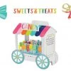 Unbranded Party Supplies Sweat & Treats Candy Buffet Stand Sign Banner Party Decoration
