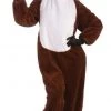 Morris Christmas Adult Costumes Reindeer Plush Jumpsuit Christmas Ladies Mens Costume