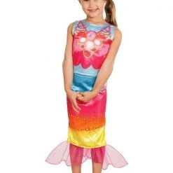 Rubie's Costumes Barbie Dreamtopia Fairy Mermaid Rainbow Size Medium 4-6 Girls Costume