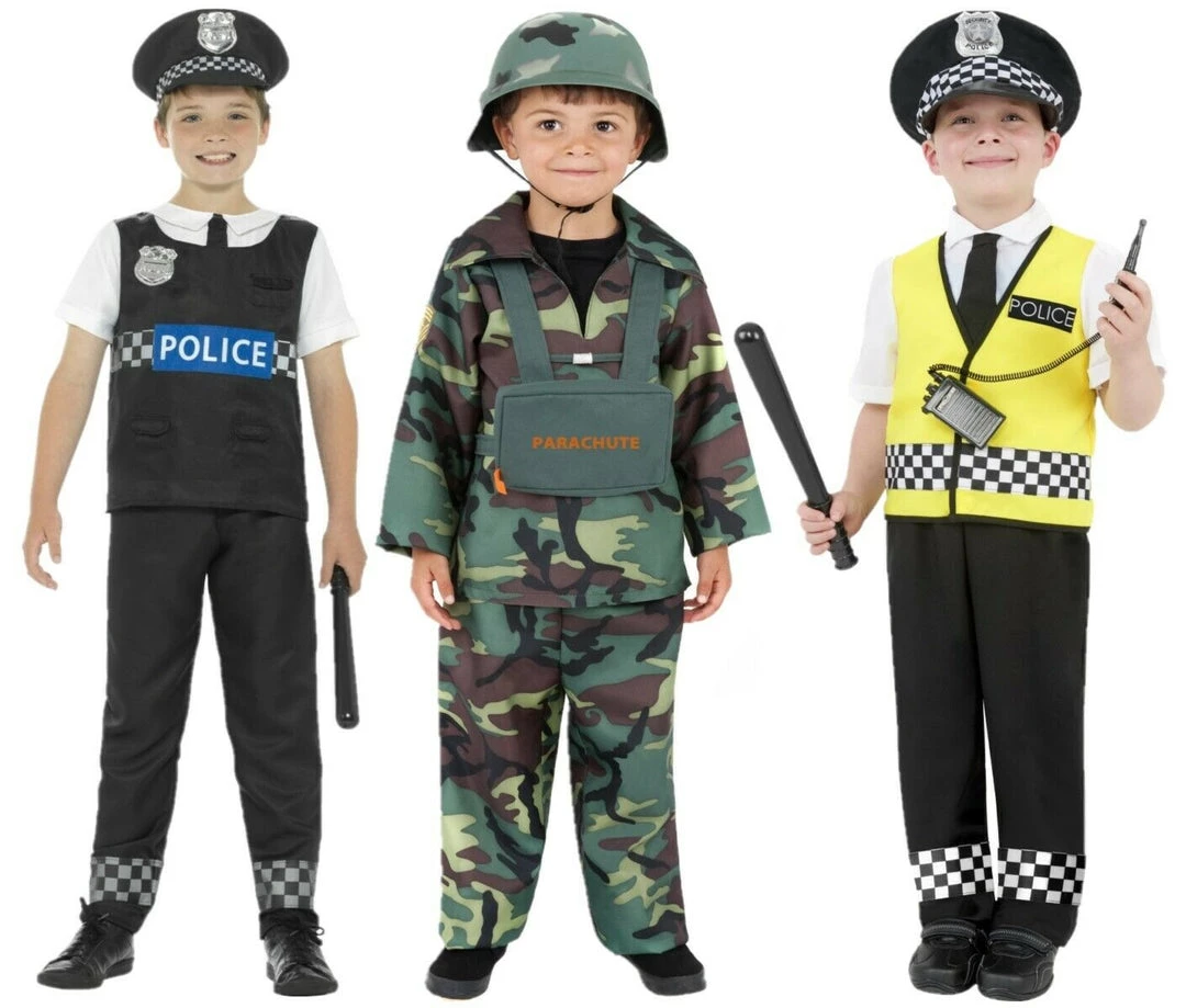 Smiffys Army Police Cop Boys Costume Costumes 1 Smiffys Army Police Cop Boys Costume Costumes