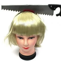 JD Party Halloween Party Props Horror Headband Hoop Bloody Through Head Fancy Hair Band