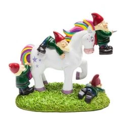 Williamvalentine Home & Garden BigMouth Unicorn Gnome Massacre Garden Gnome