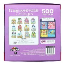 Kmart 12 Mini Shaped Houses Cottages 500 Pieces Jigsaw Puzzles