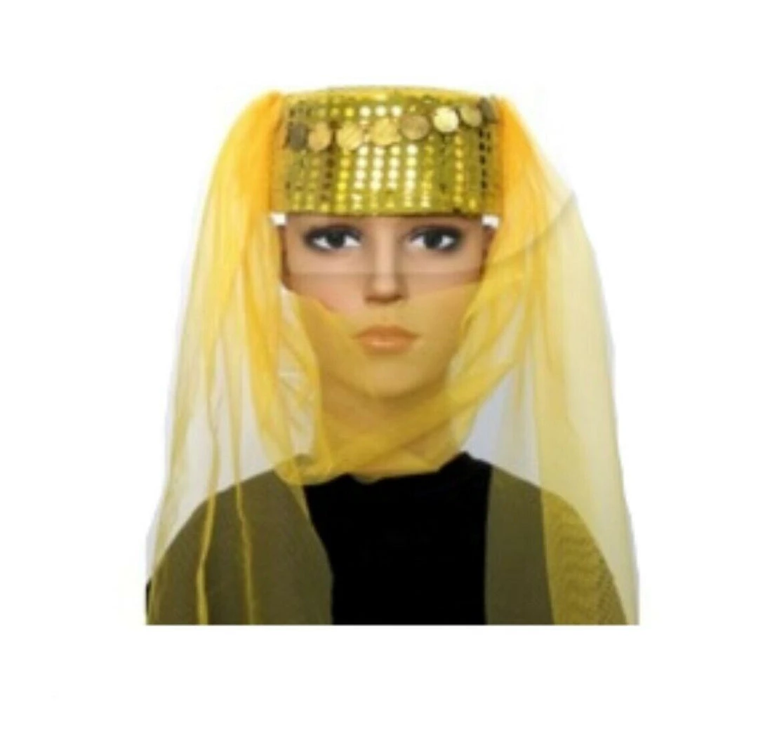 JD Party Princess Arabian Genie Hat With Veil Belly Dance Party Hat Costume Accessories 4 JD Party Princess Arabian Genie Hat With Veil Belly Dance Party Hat Costume Accessories