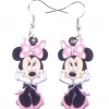 AliExpress Fashion Jewelry Disney Minnie Mouse Drop Earrings For Pierced Ears Creative Jewellery