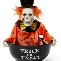 Unbranded Halloween Props/Decoration 3D Animated Evil Twisted Talking Clown Lollie Bowl Halloween Decoration